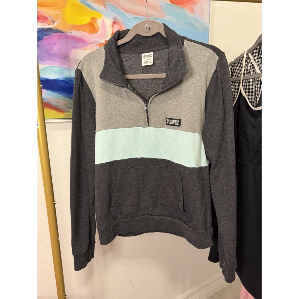 Pink Women's Pullover Hoodie Y2K Large
